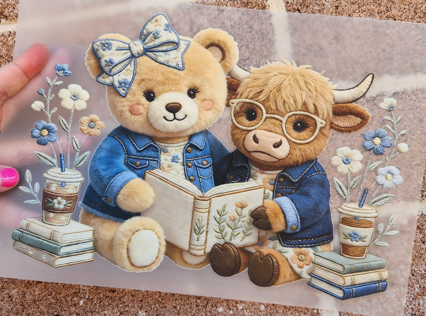 Bear & Cow w/book