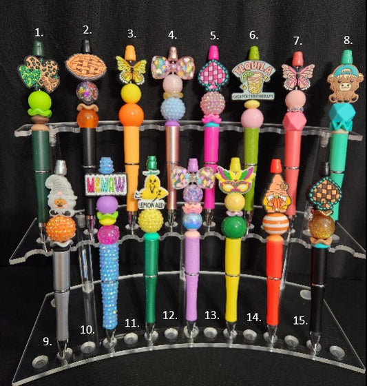 Handcrafted Beaded Focal Pens