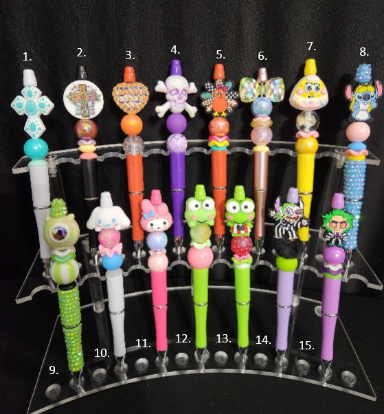 Handcrafted Beaded Focal Pens