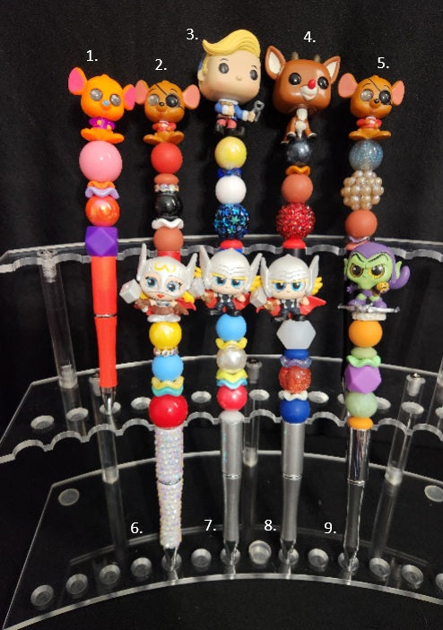 Marvel/Roo/Elf/Reindeer Character Pens