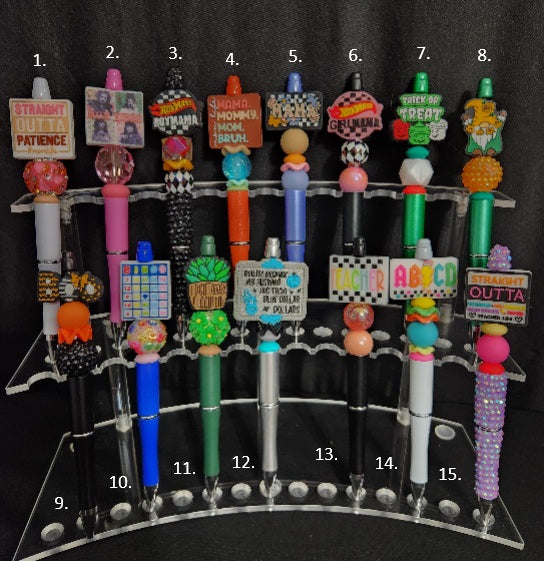 Handcrafted Beaded Focal Pens