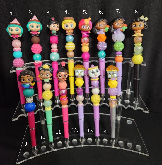 Chip/Mrs. Potts/Mirabel/Moana/Wish/Wreck it Character Pens