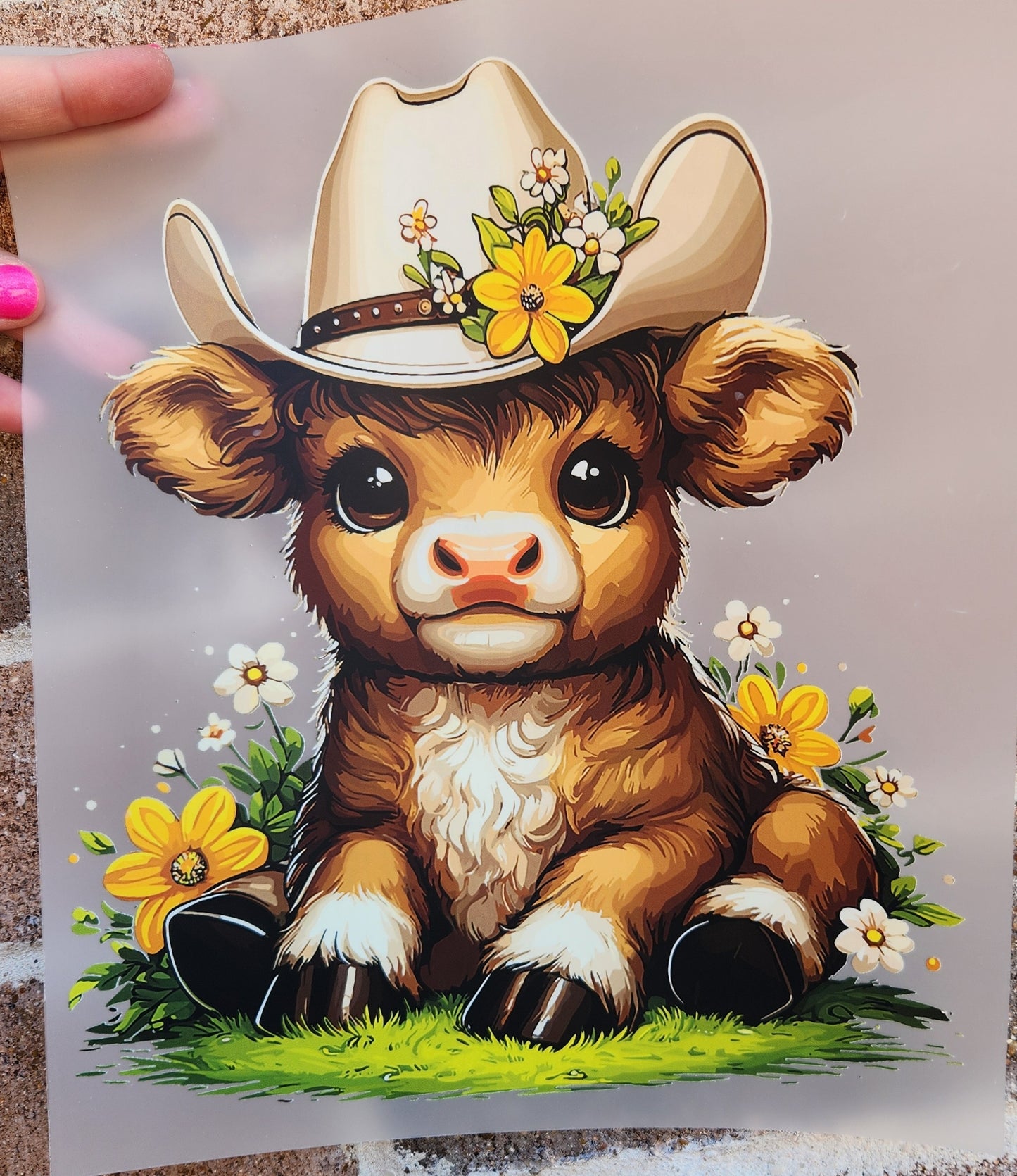 Cow w/cowboy hat