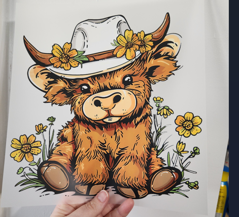 Cow with Cowboy hat