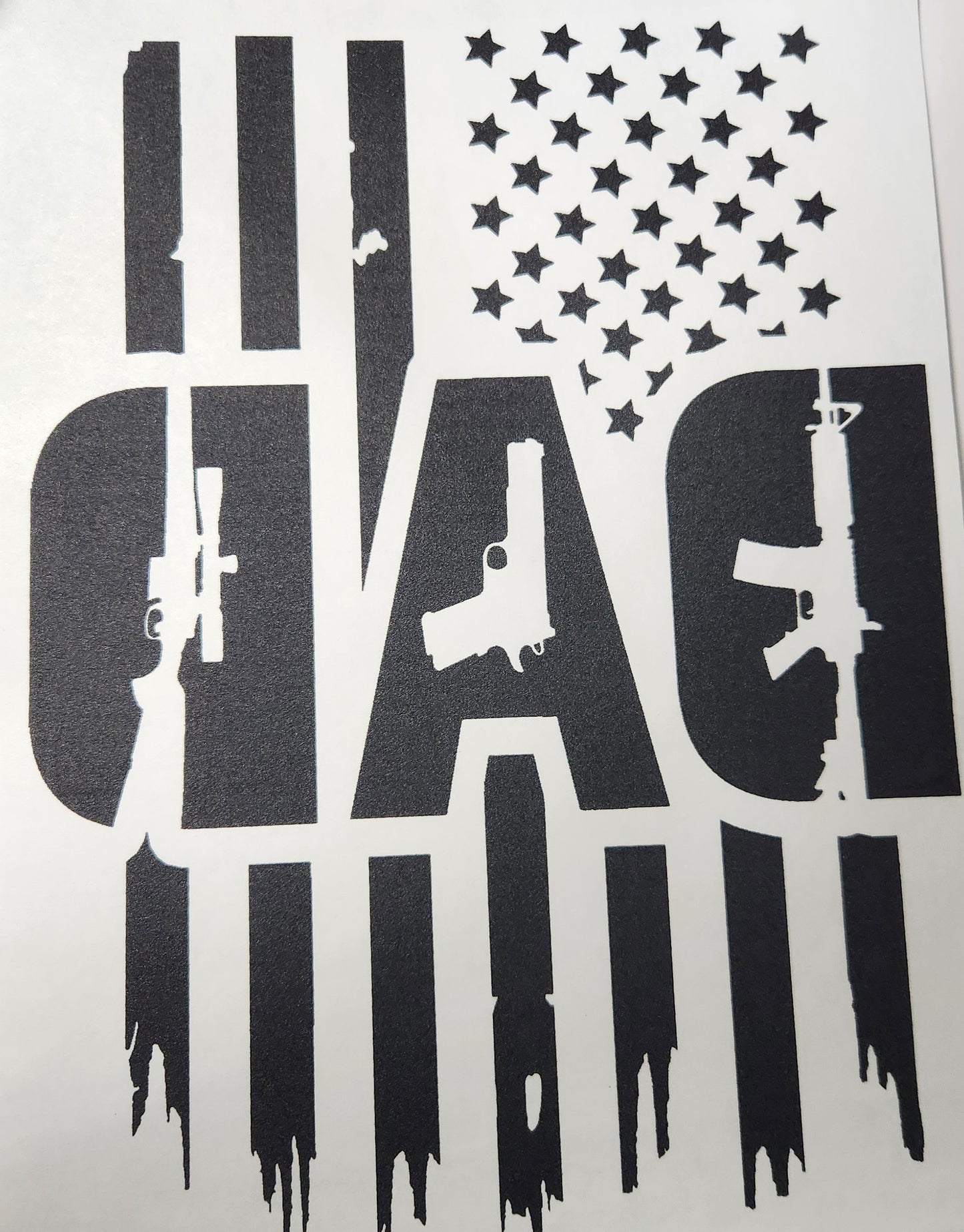 Dad_Black with flag