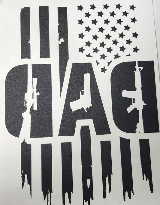 Dad_Black with flag