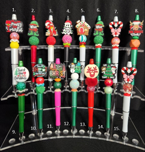 Handcrafted Beaded Focal Pens