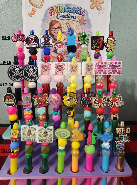 Handcrafted Beaded Focal Pens