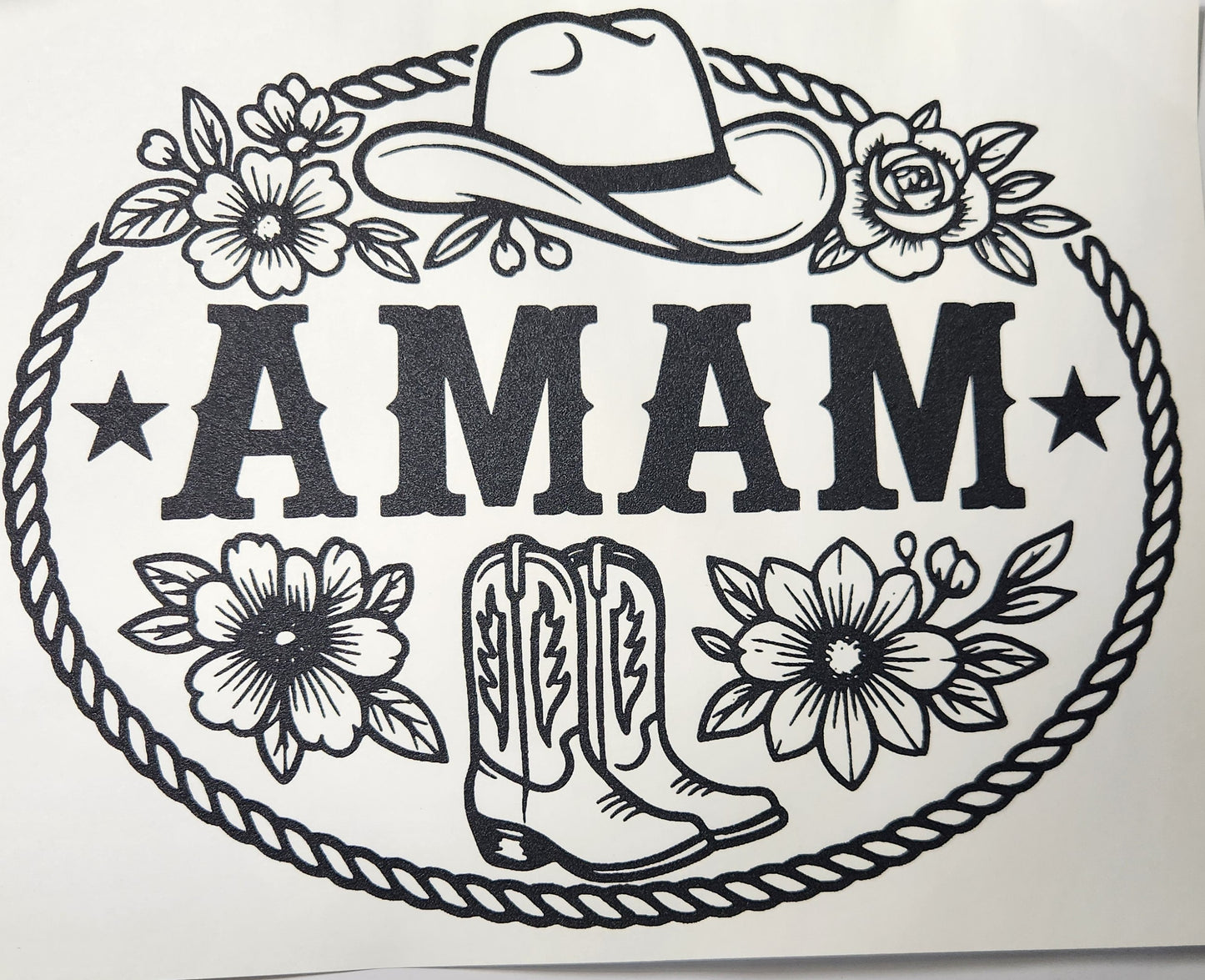Mama_black with boot and hat