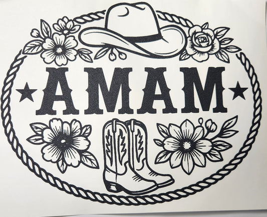 Mama_black with boot and hat