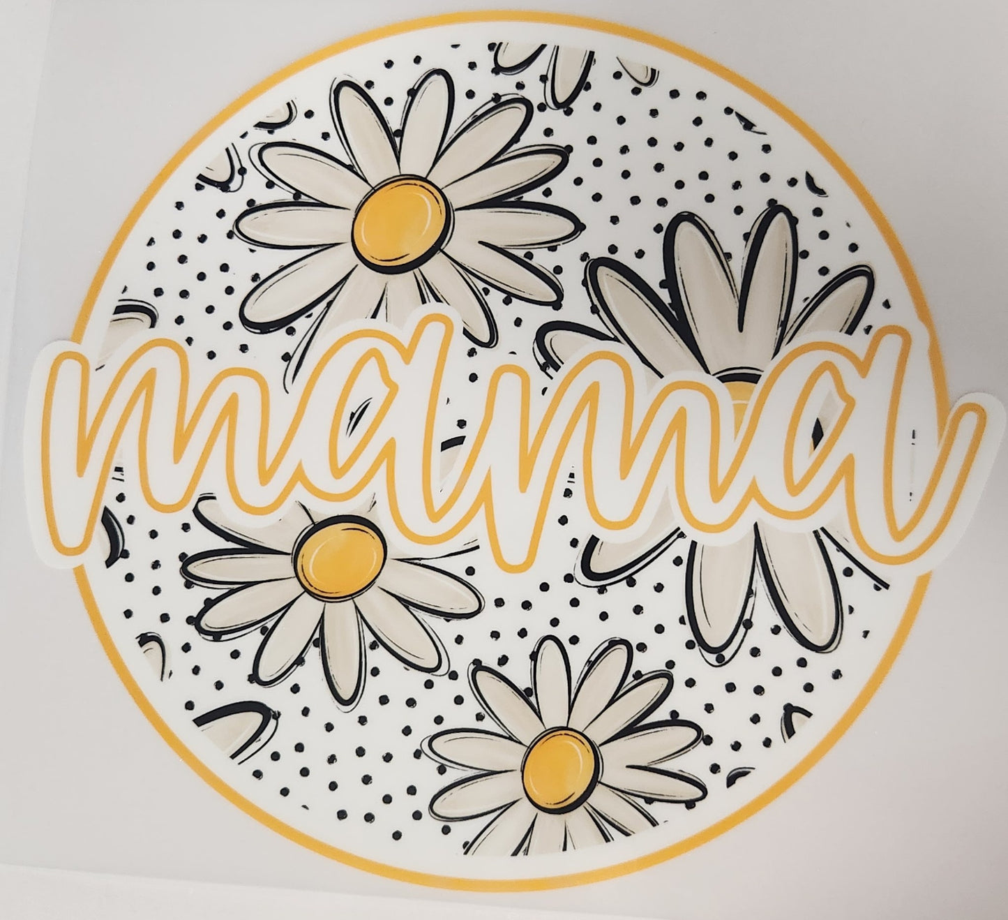 Mama with flowers (yellow)