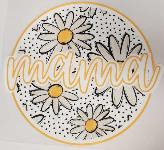 Mama with flowers (yellow)