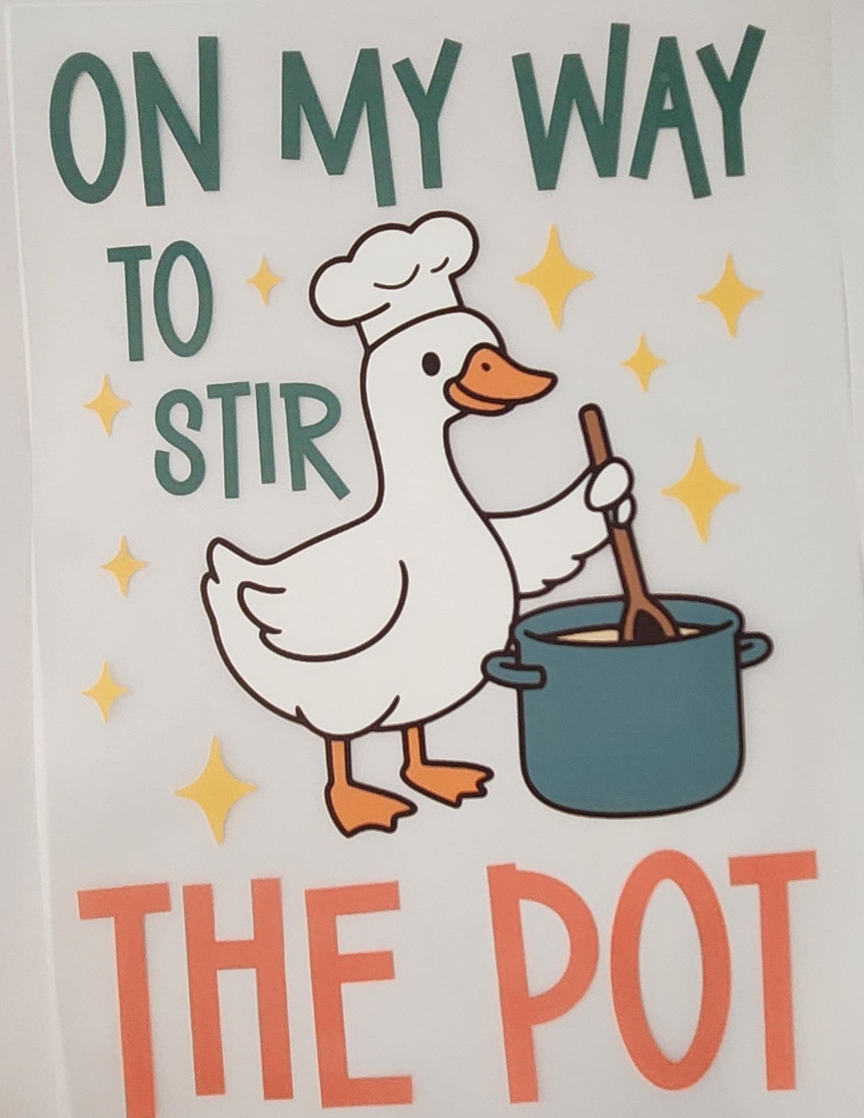 On my way to stir the pot