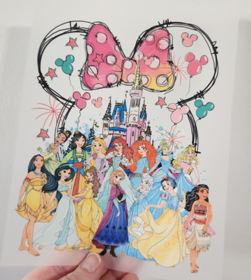 Princesses with castle